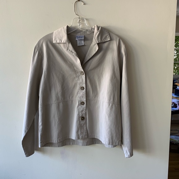 BTB Better Than Basic ACC Jacket Petite Med Khaki - Picture 4 of 15